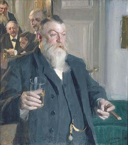 Anders Zorn A Toast in the Idun Society, France oil painting art